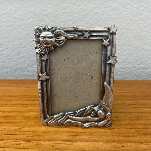 Accents Small Silver Picture Frame Sun Moon Stars Poshmark